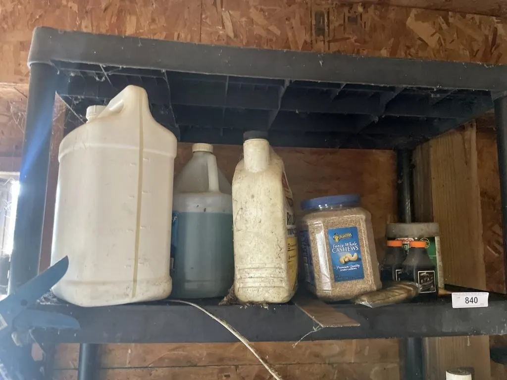 Contents of shelf
