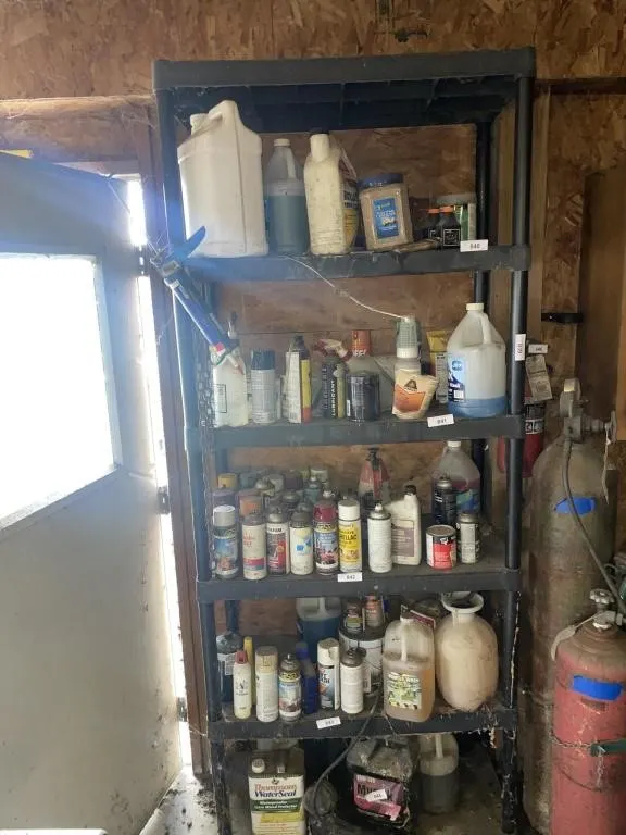Six shelf plastic rack - content not included