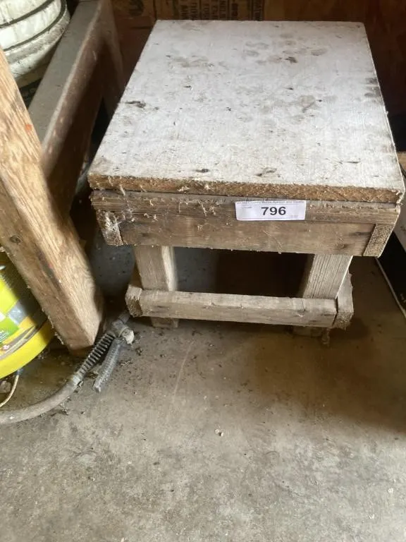 Wooden step stool