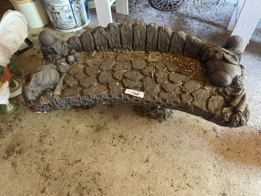 Concrete bench