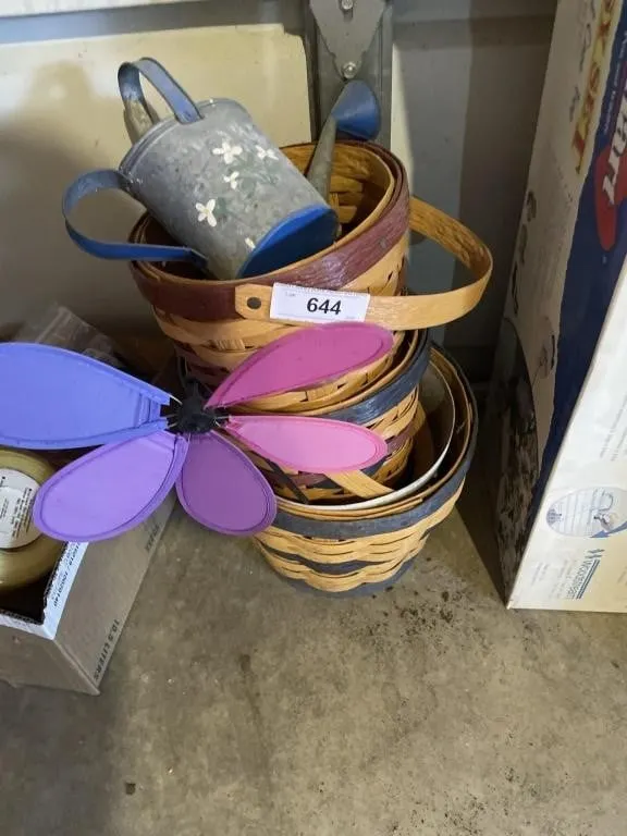 Baskets & watering can