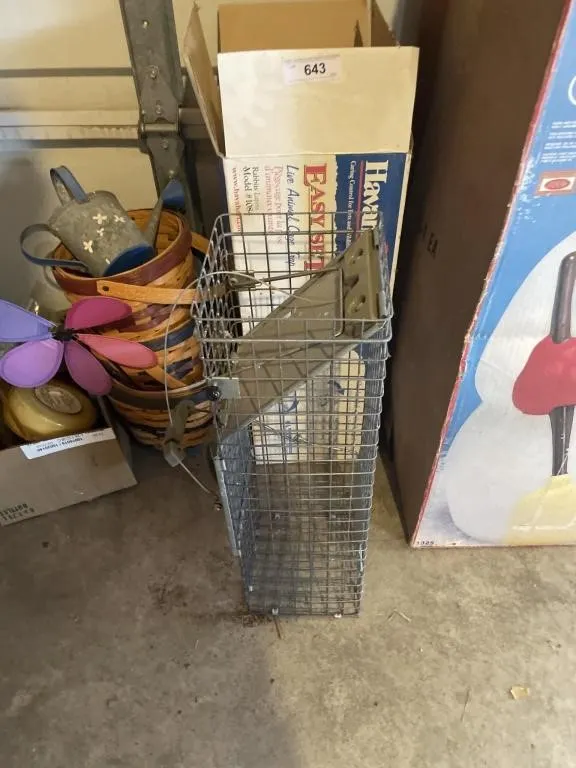 Live animal trap in box