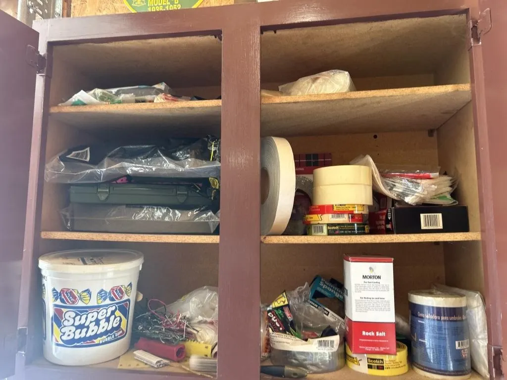 Painters, tape duct, tape, rock, salt, paint