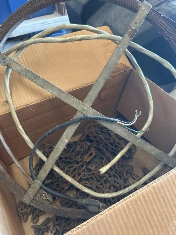 Tire chains,sewer snake and wires