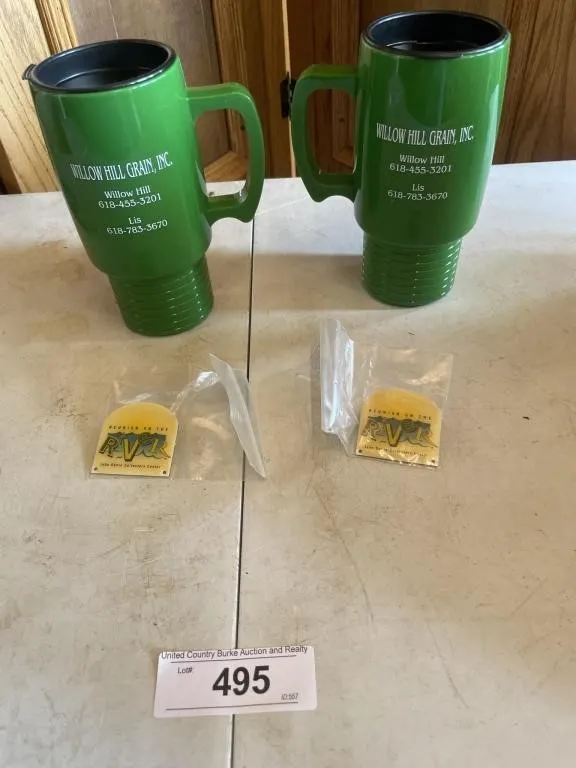 Willow Hill Green mugs pins