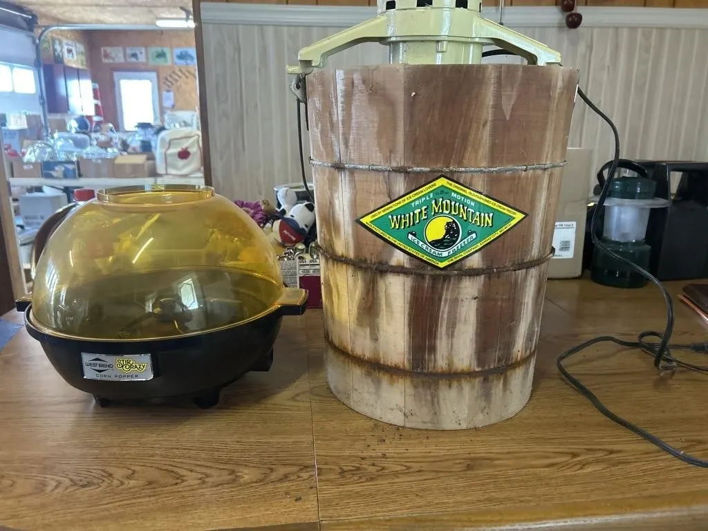 White mountain ice cream machine and west bend