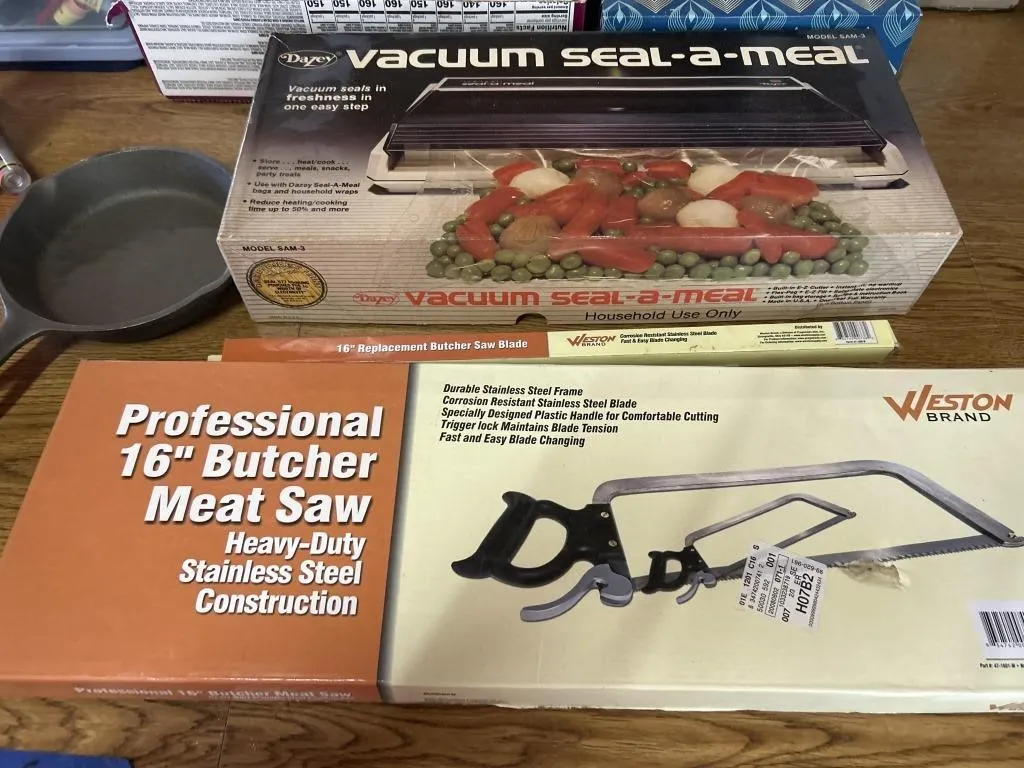 Cracker Barrel cast-iron skillet vacuum seal meal