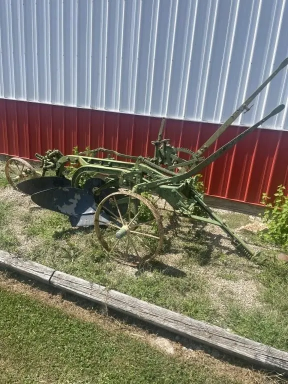 Antique two bottom plow