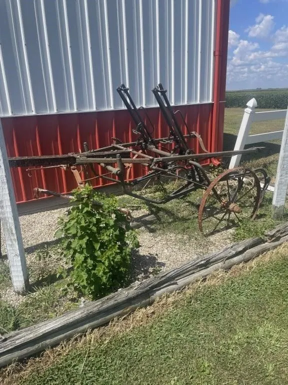 Antique horse drawn cultivator