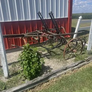 Antique horse drawn cultivator