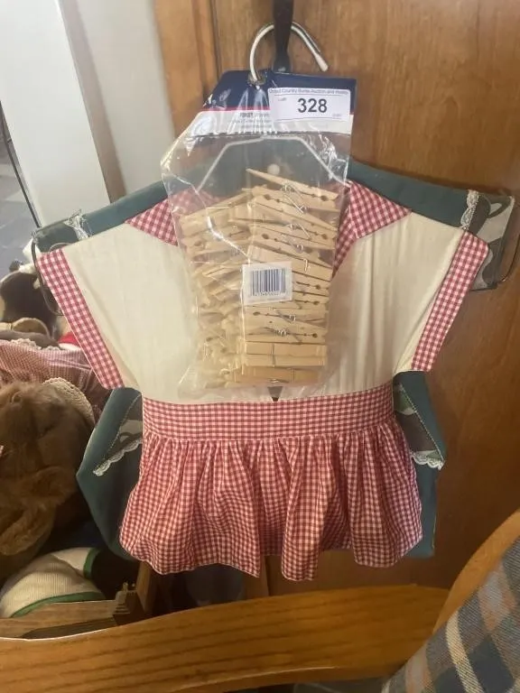 Clothes pin dresses with clothes pins