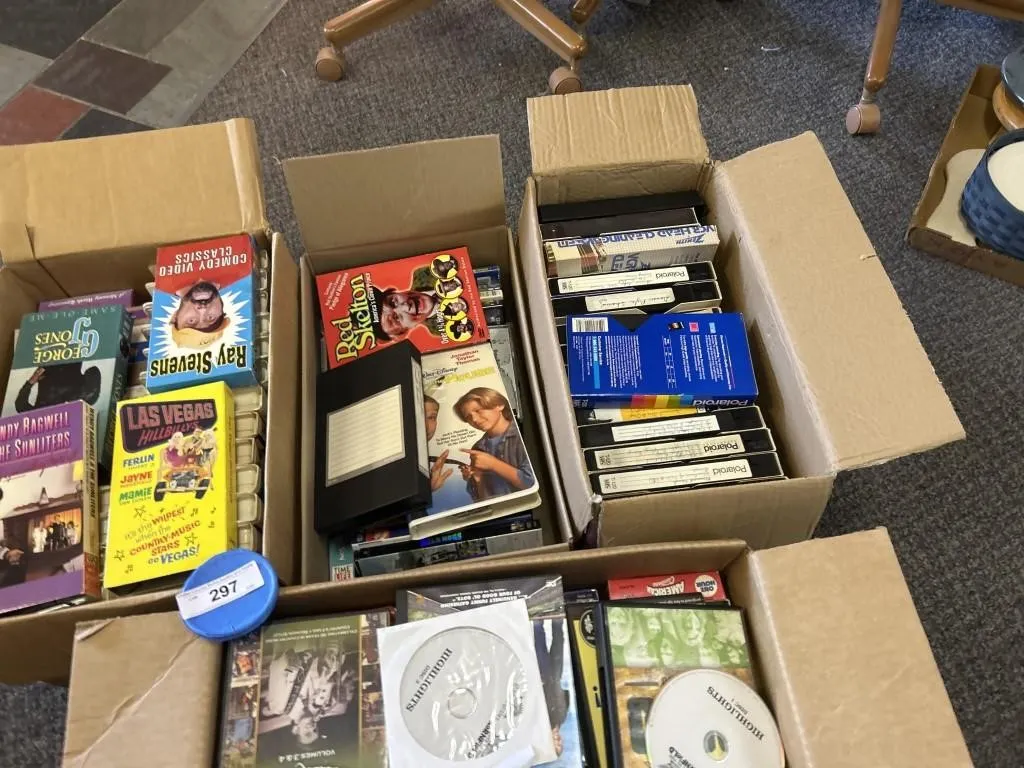 Kids and family DVD and vhs tape and cd