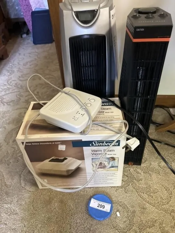 Fan heater fan warm steam vaporizer