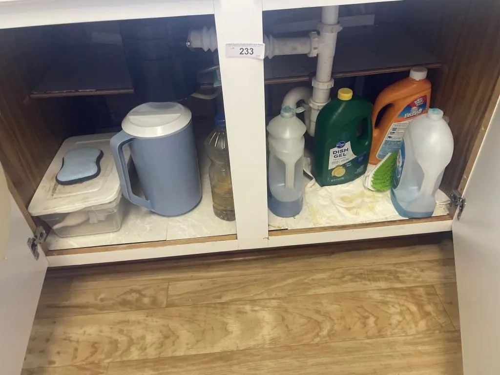Items under sink