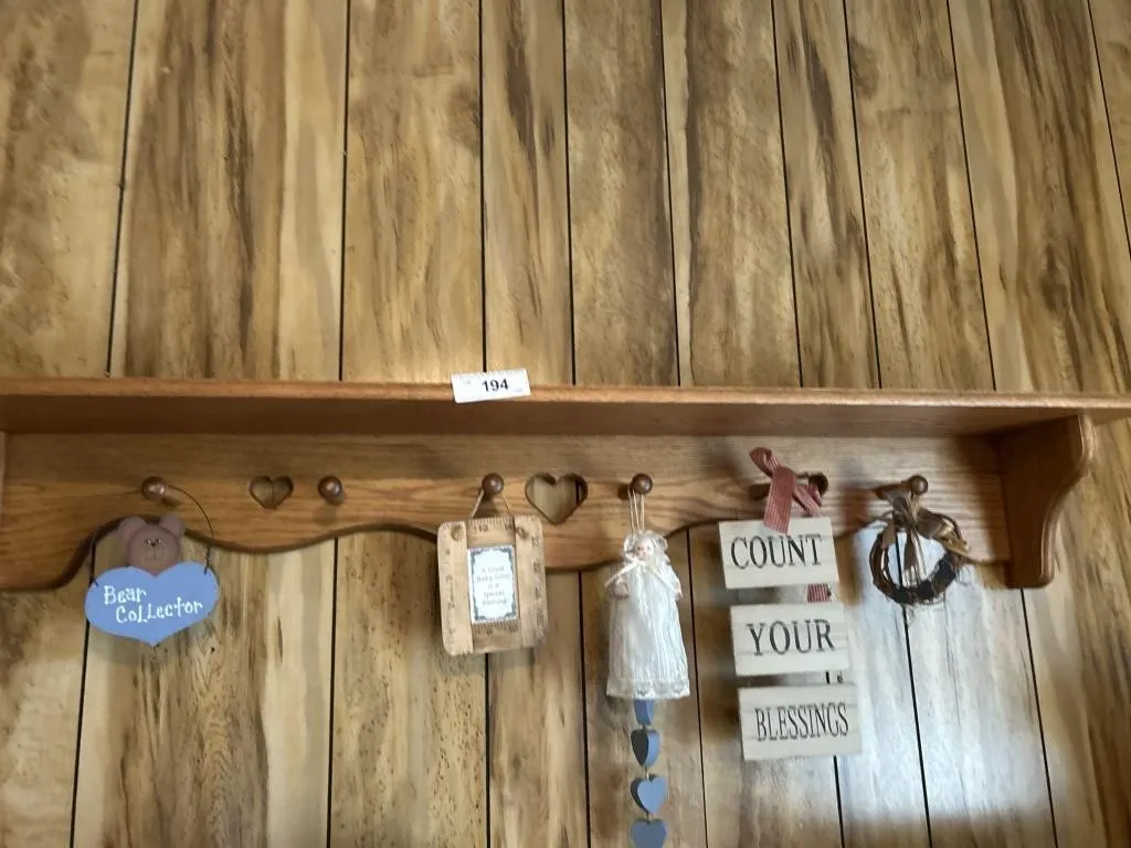 Shelf with decor
