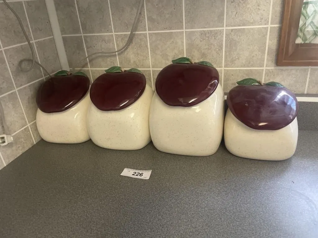Apple canisters set