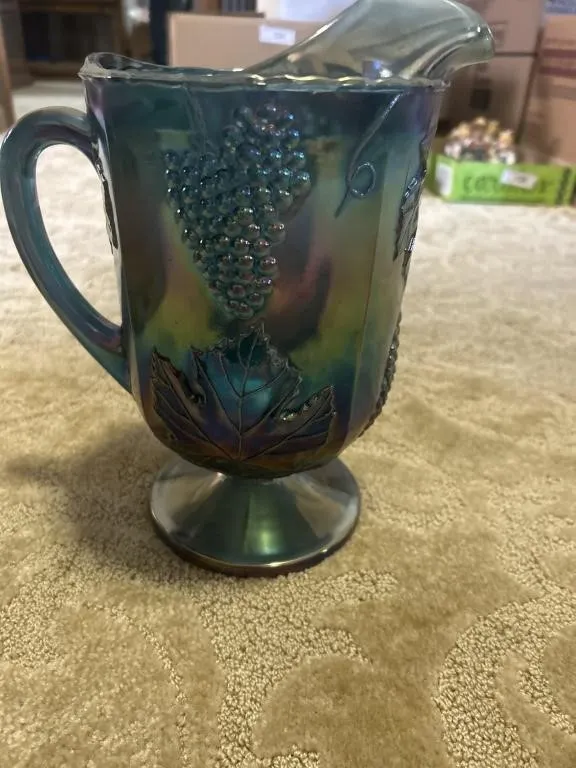 Iridescent blue carnival pitch