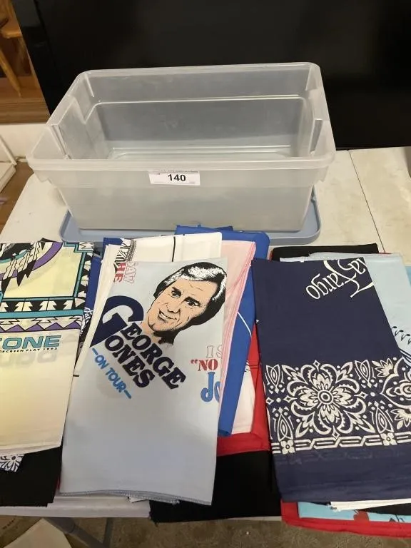 Country concert bandannas with tote