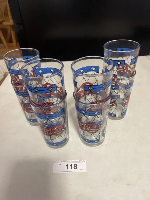 8 Pepsi glasses