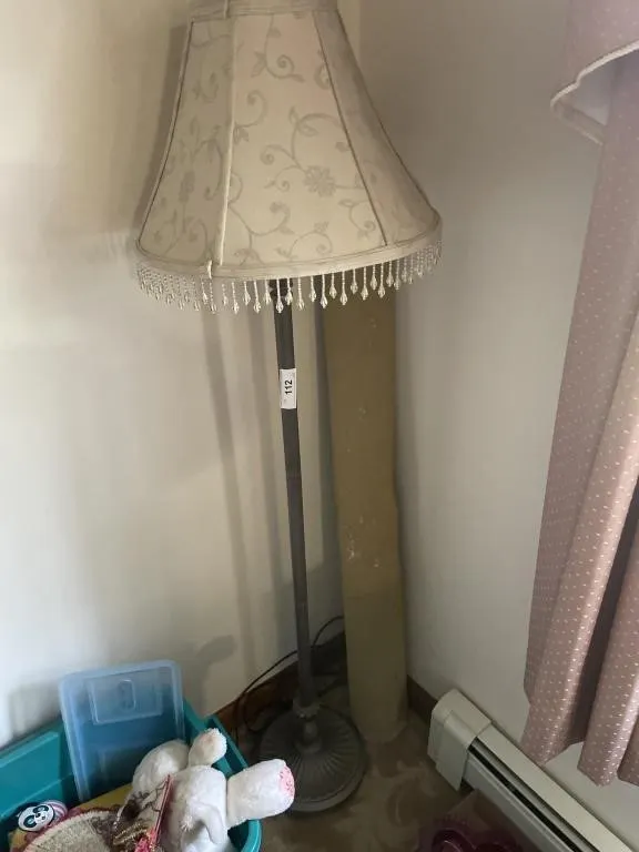 Lamp and kids play rug
