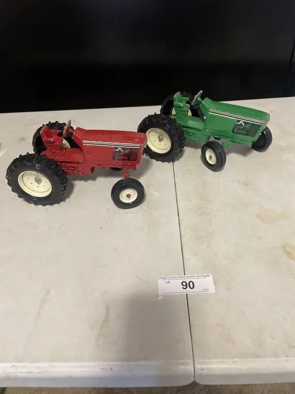 Metal toy tractors