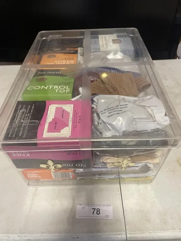 panty hose plastic case
