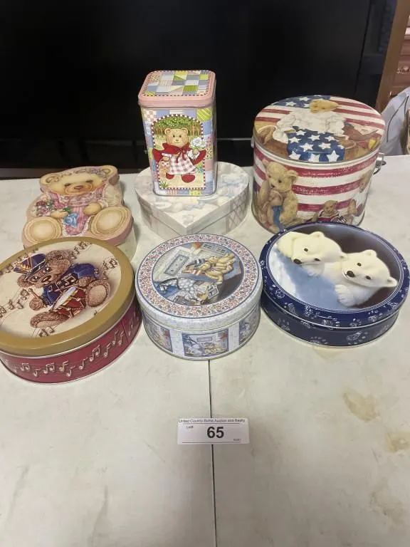 Bear tins & boxes