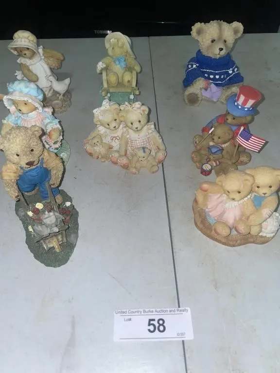 Resin bear figurines