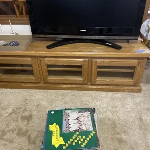 Wooden entertainment center