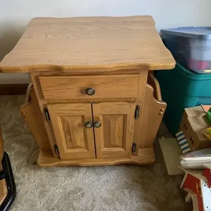 Wooden magazine rack /end table