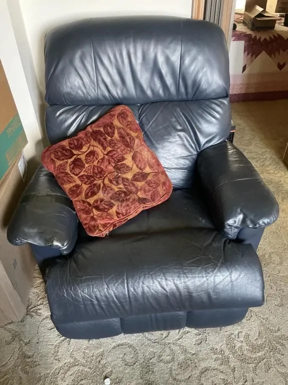 Black recliner