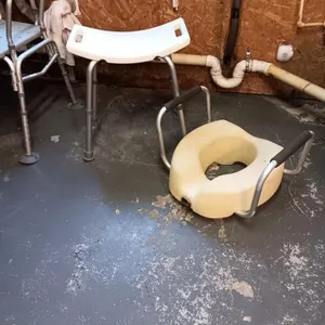 Shower Bench & Toilet Riser.