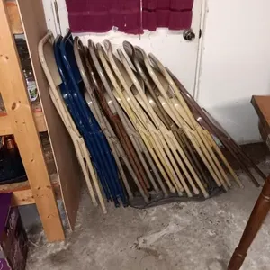Thirteen Metal Folding Chairs.