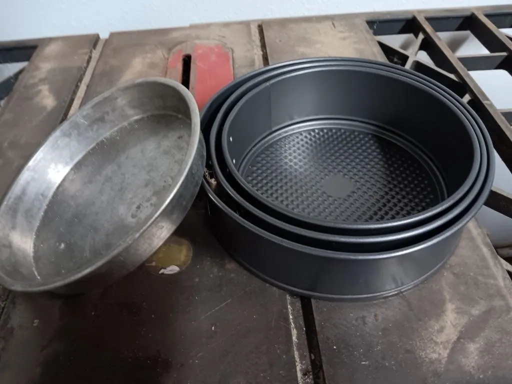 Three Springform Pans Plus Round Cake Pan.