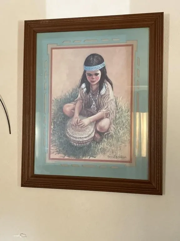 Native American decor lot, art work
