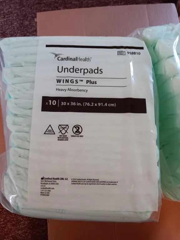 Cardinals Health Underpads
8 unopened packs of