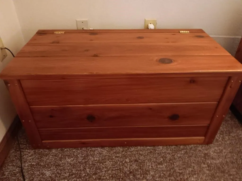 Wooden Chest
Approximately 36" length x 18" wide
