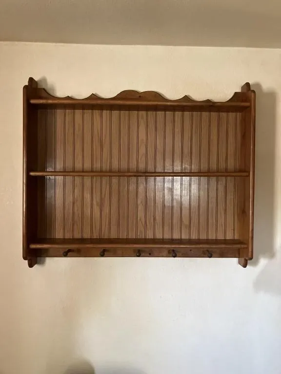 Wooden shelves lot of 3, second floor, buyer must