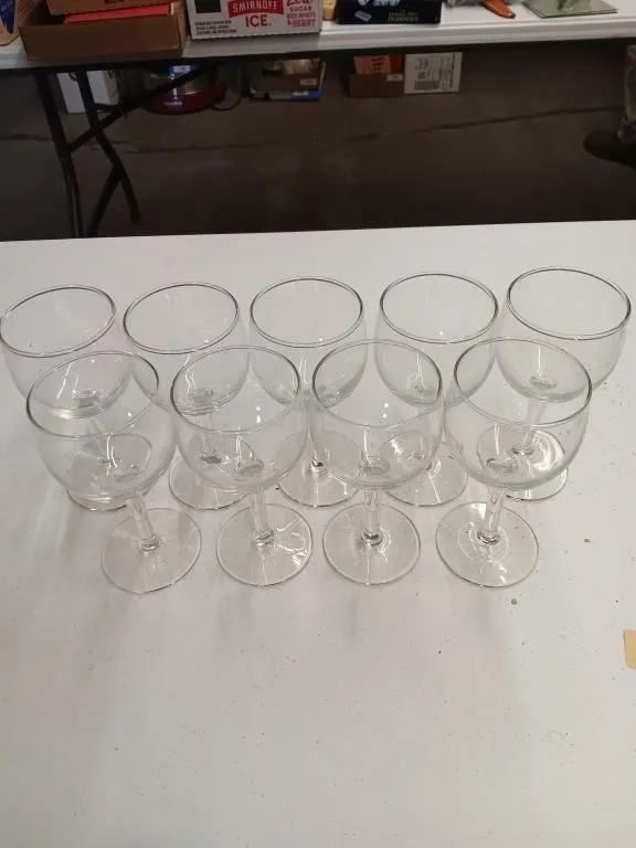 Wine glasses- set of 9