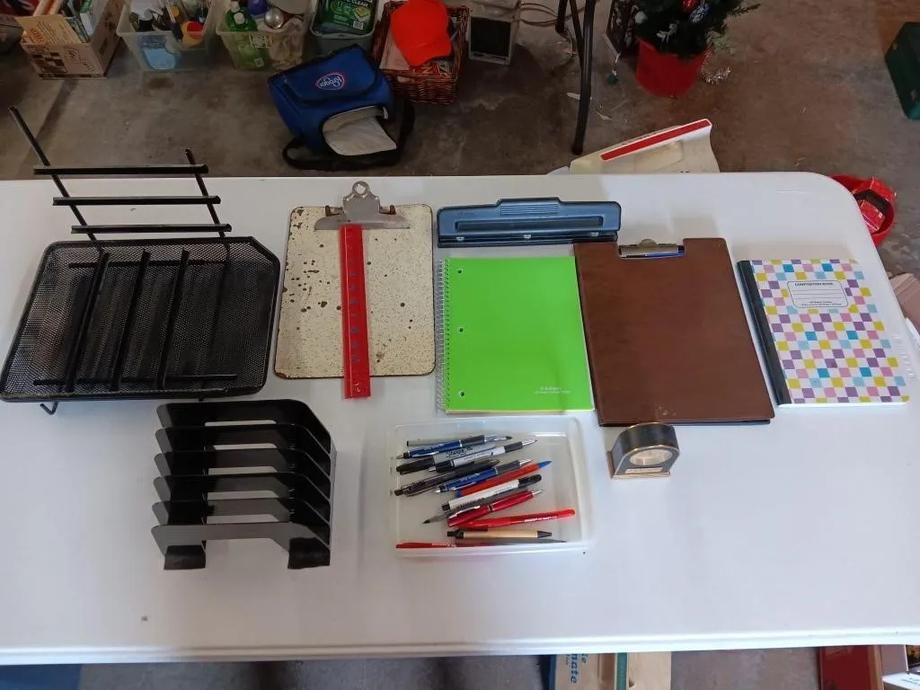 Assortment of office Supplies.
E.R.Moore. 10