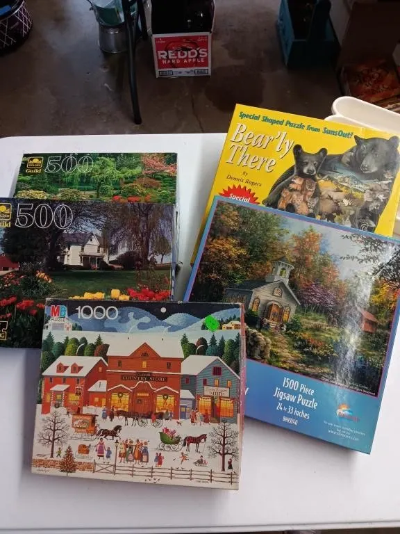 Puzzles. Could be missing pieces. Some appear