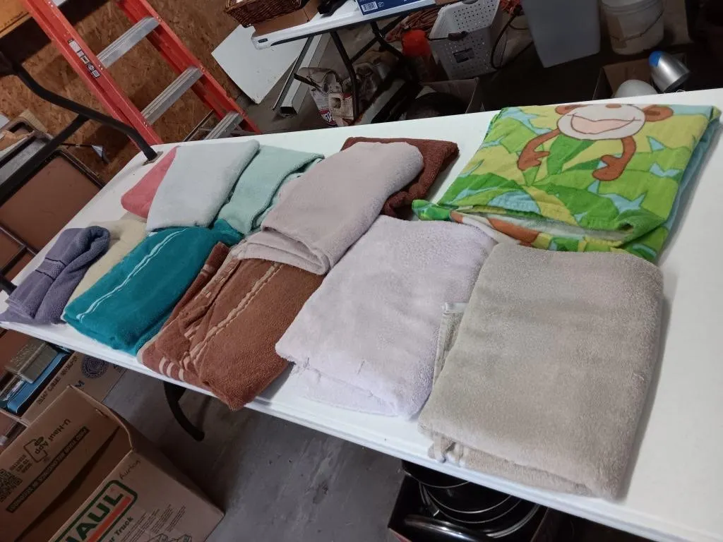 Towels. Some Wear & Stains.