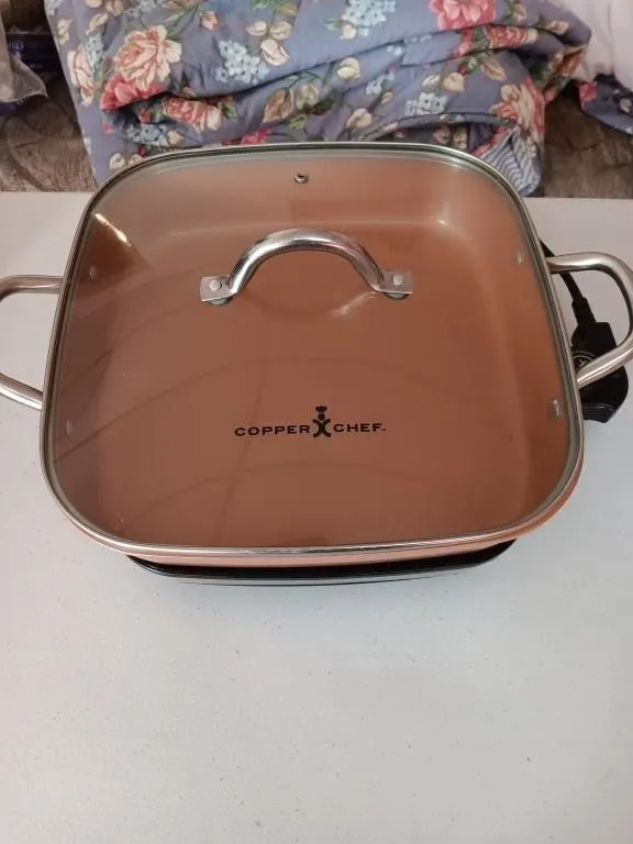 Copper Chef Electric Skillet 9.5inch square pan