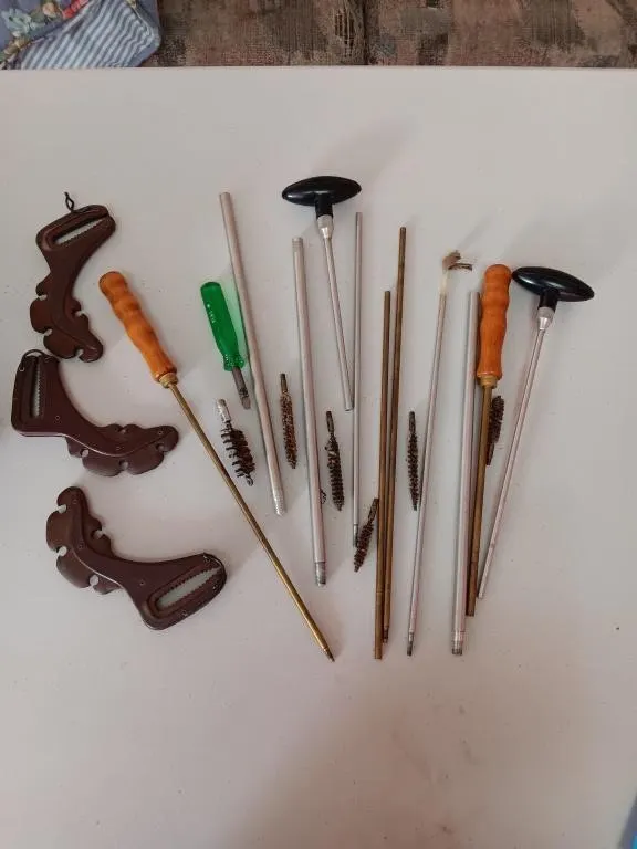 Gun cleaning accessories.