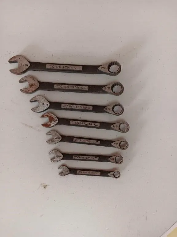 Craftsman Wrenches. SAE sizing