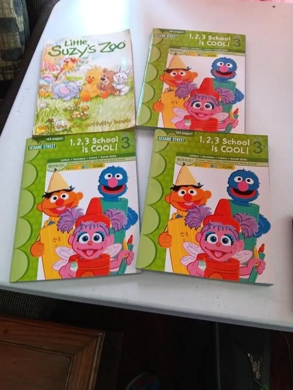 Sesame Street Learning Books & A Coloring Book