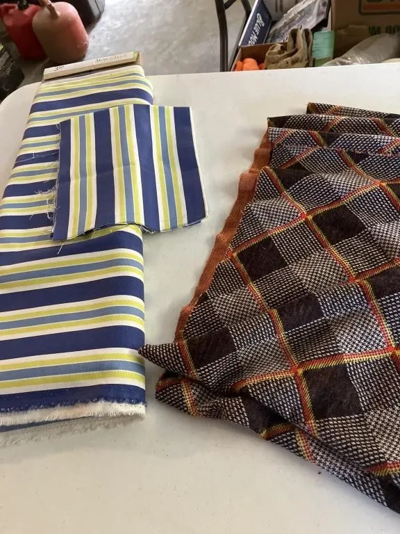 Partial bolt of fabric & other fabric piece