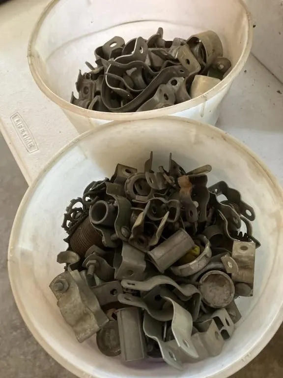 Galvanized pipe straps