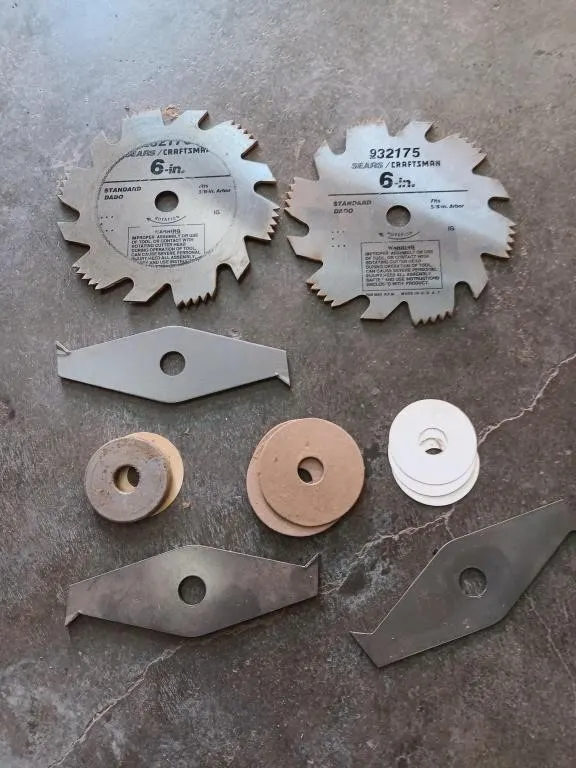 Dado blade set for wood working.