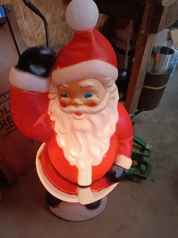 Santa Blow Mold, works. 41" tall.